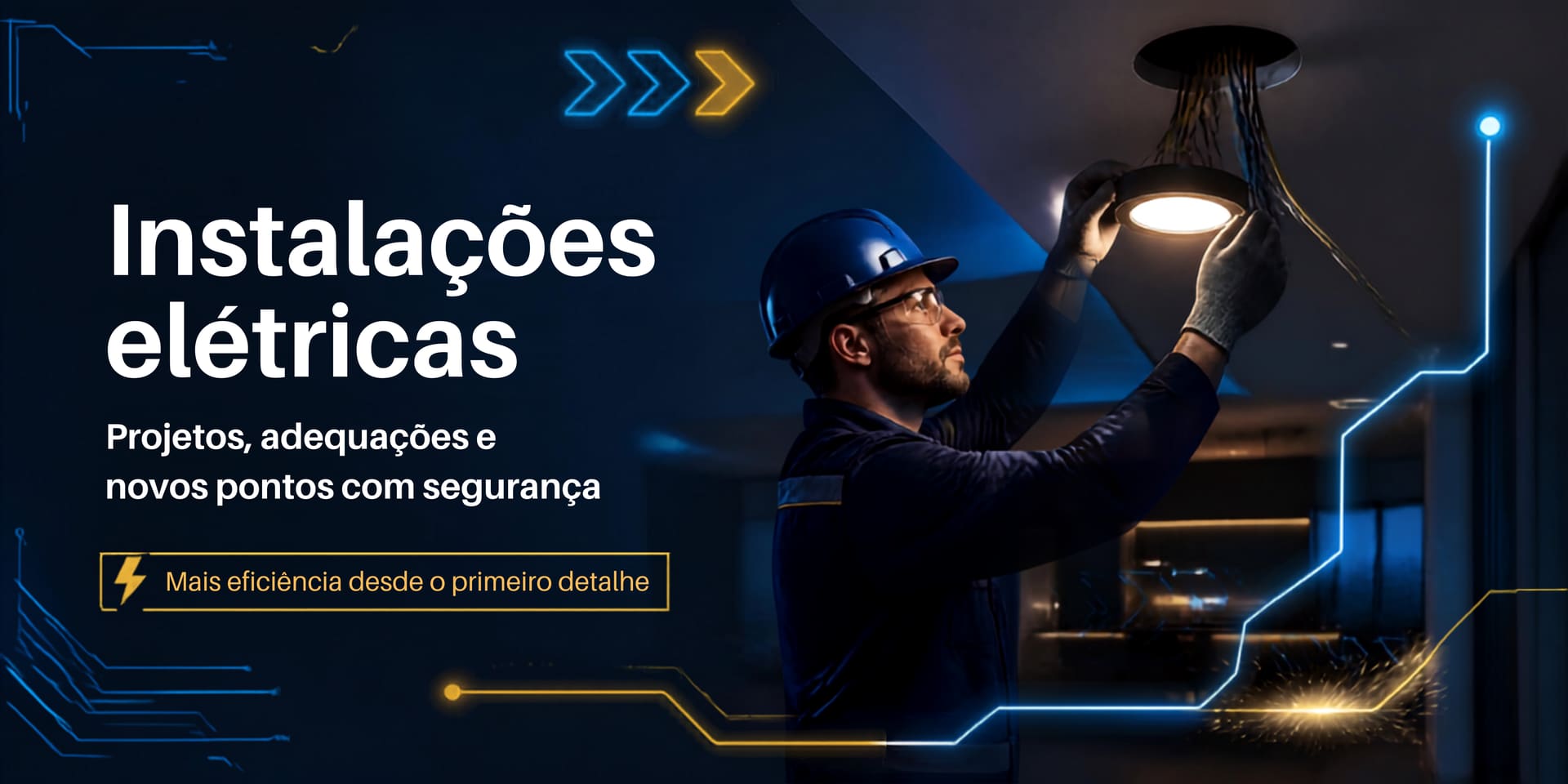 Instalações elétricas – projetos, adequações e novos pontos com segurança